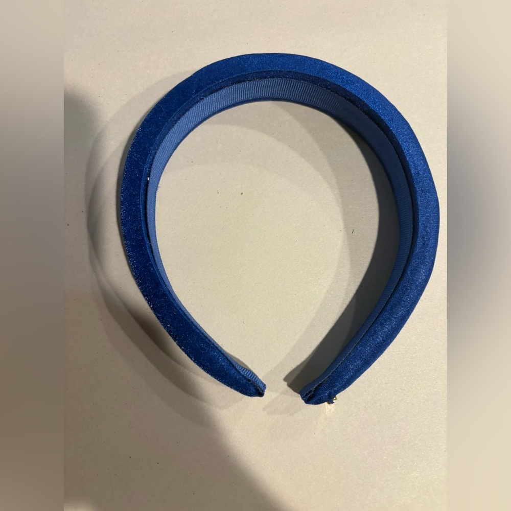 Dew Edit Blue Velvet Padded Headband